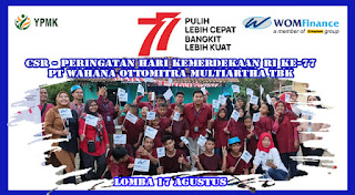 WOM Finance Rayakan HUT Kemerdekaan RI Bersama Anak Yatim Yayasan Putra Mandiri Kebumen